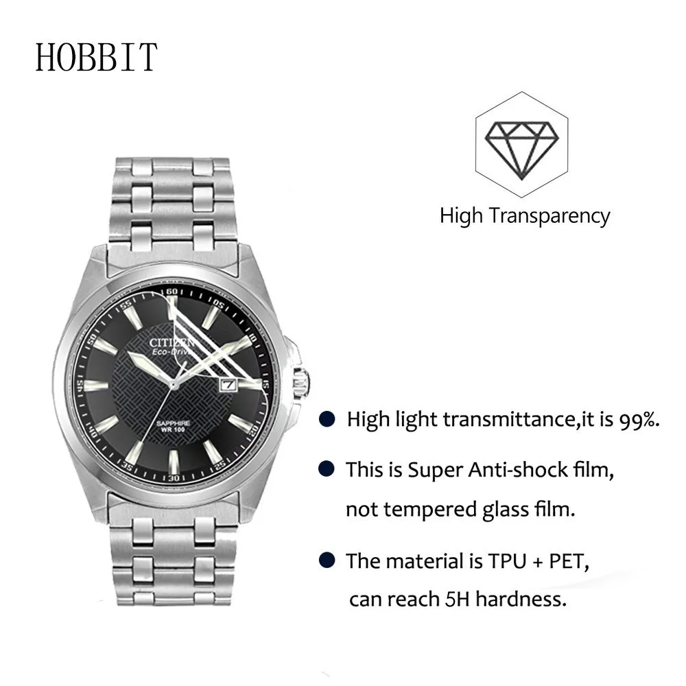3 шт Защитная пленка для экрана часов Citizen BM7100 BM6060 BM8434 BM6010 BM6929 BM8475 мужские Экологичные часы Защитная пленка для ЖК-экрана