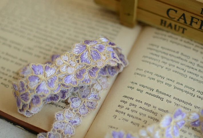 5 метров 1 см фиолетовая Милая Кружевная кромка для шитья вышивки рукоделия