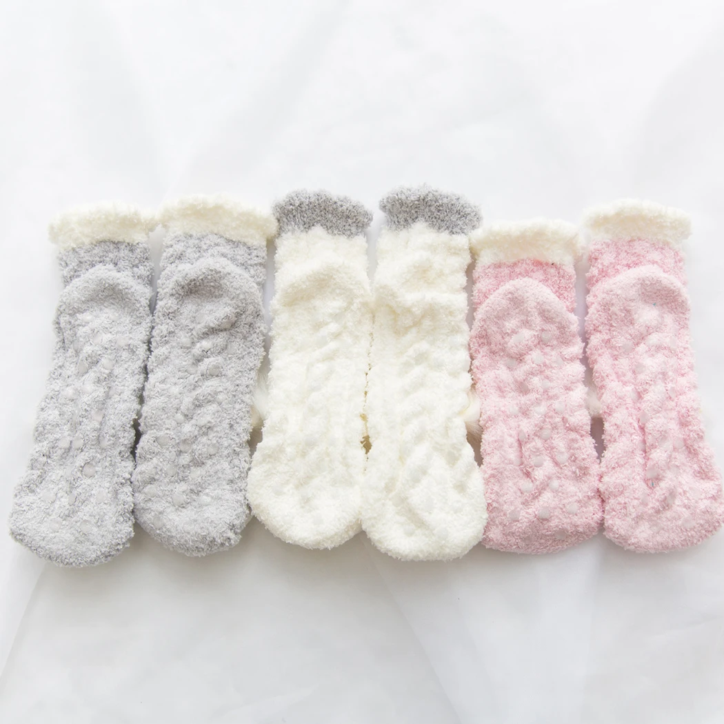 Harajuku/милые носки с животными женские зимние Бархатные Теплые мягкие домашние носки-тапочки Kawaii/пушистые носки для девочек с кроликом и совой