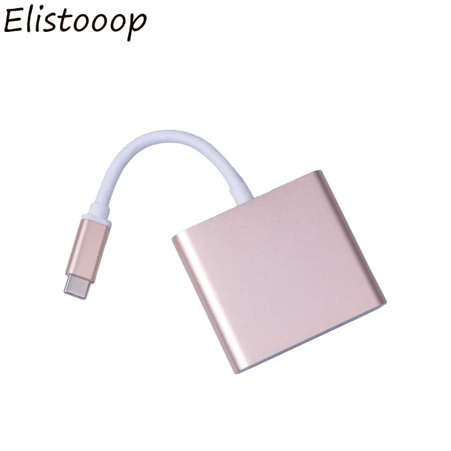 3 в 1 4K * 2K Type C к HDMI USB адаптер для Samsung Apple Macbook 1080P многопортовый конвертер 2020|Кабели