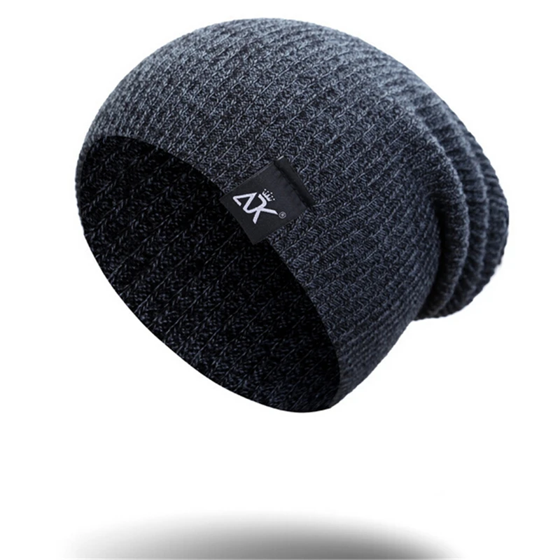 Hirigin Для мужчин; зимняя шапка вязаная шерстяная шапочка Женская мода Повседневное открытый маска Лыжные шапки толстые теплые Шапки для Для мужчин czapka zimowa