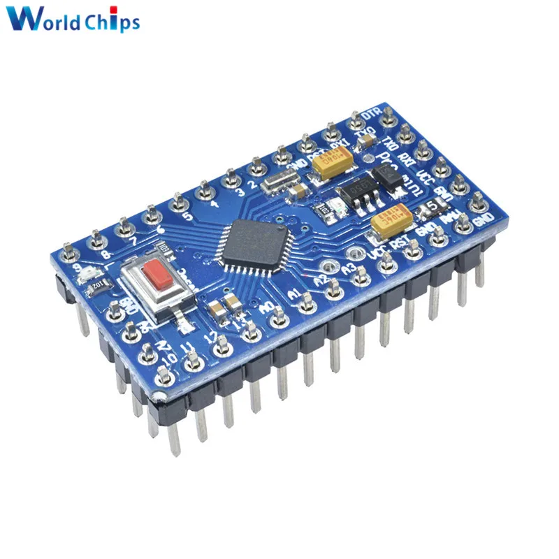 10 шт. плата Atmega328P Pro Mini 328 Atmega328 5 в 16 МГц м модуль платы для Arduino совместимый с Nano Micro