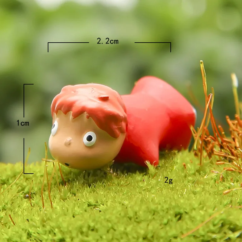 Style 2 1 шт. Ponyo на DIY смолы аниме Клифф фигурка орнамент в виде фигур Коллекция Модель игрушки - Цвет: Style 2