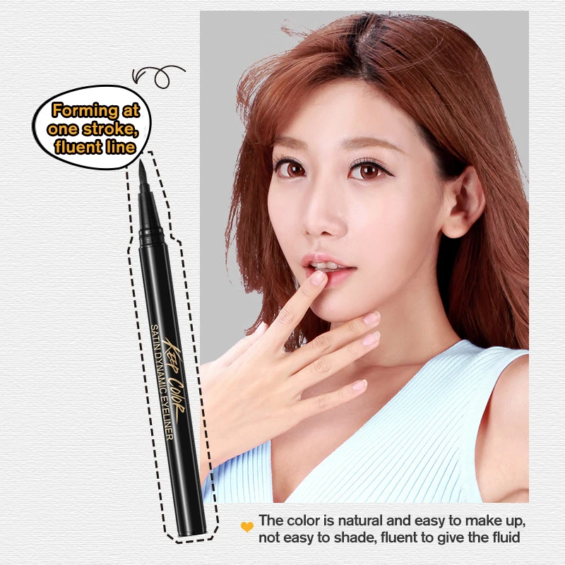 ROREC Улучшенная жидкая наклейка для подводки глаз гелевая подводка черный