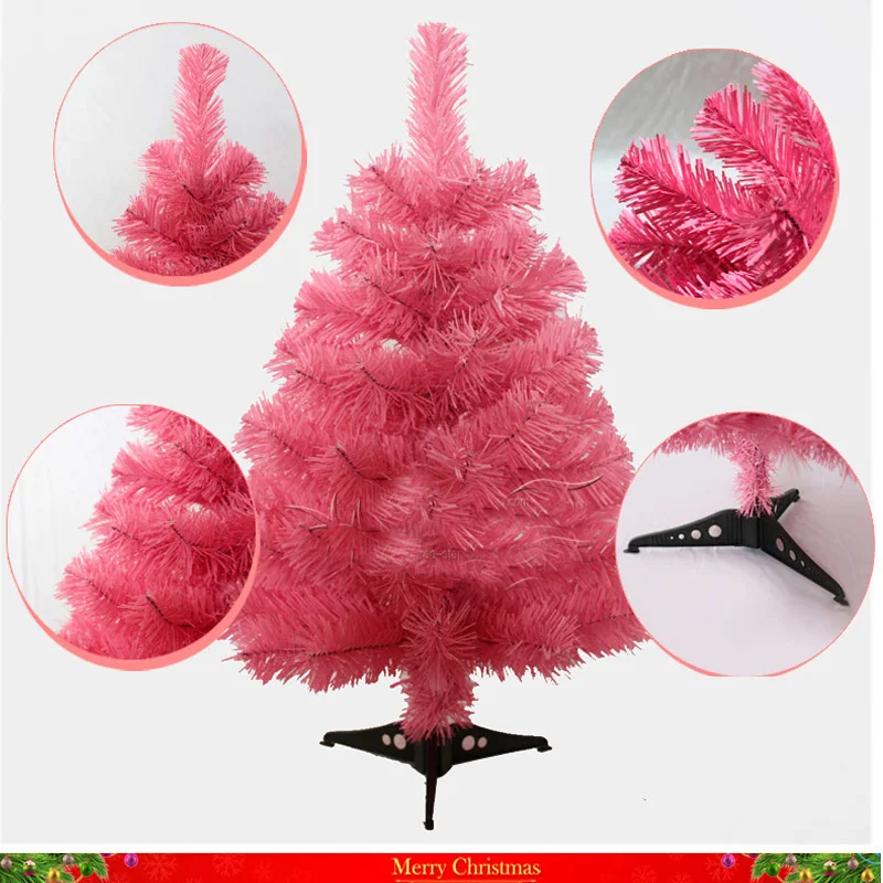 60 см розовый цвет Рождественская елка креативное шифрование украшение для