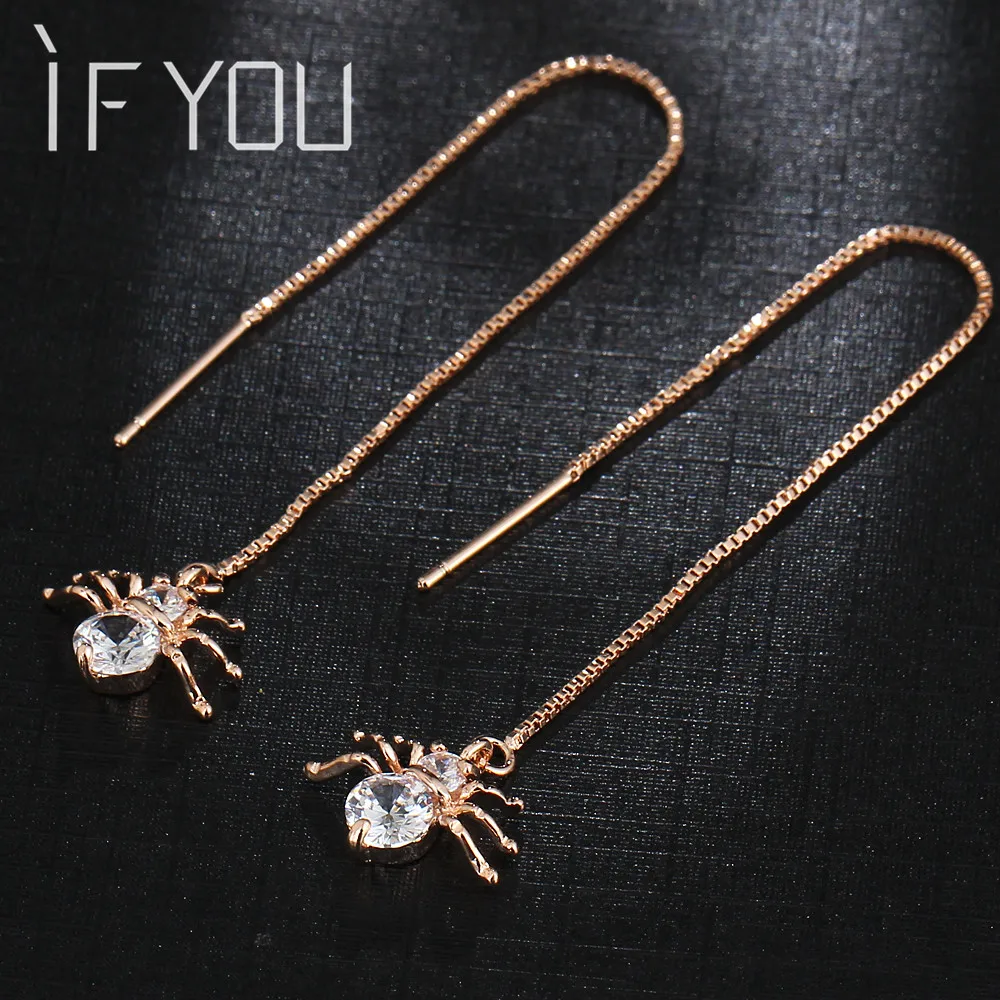 Новинка 2017 хит модные панк золотой цвет сплав сексуальные длинные висячие серьги