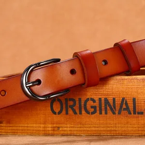 Ремень женский из воловьей кожи, 115 см