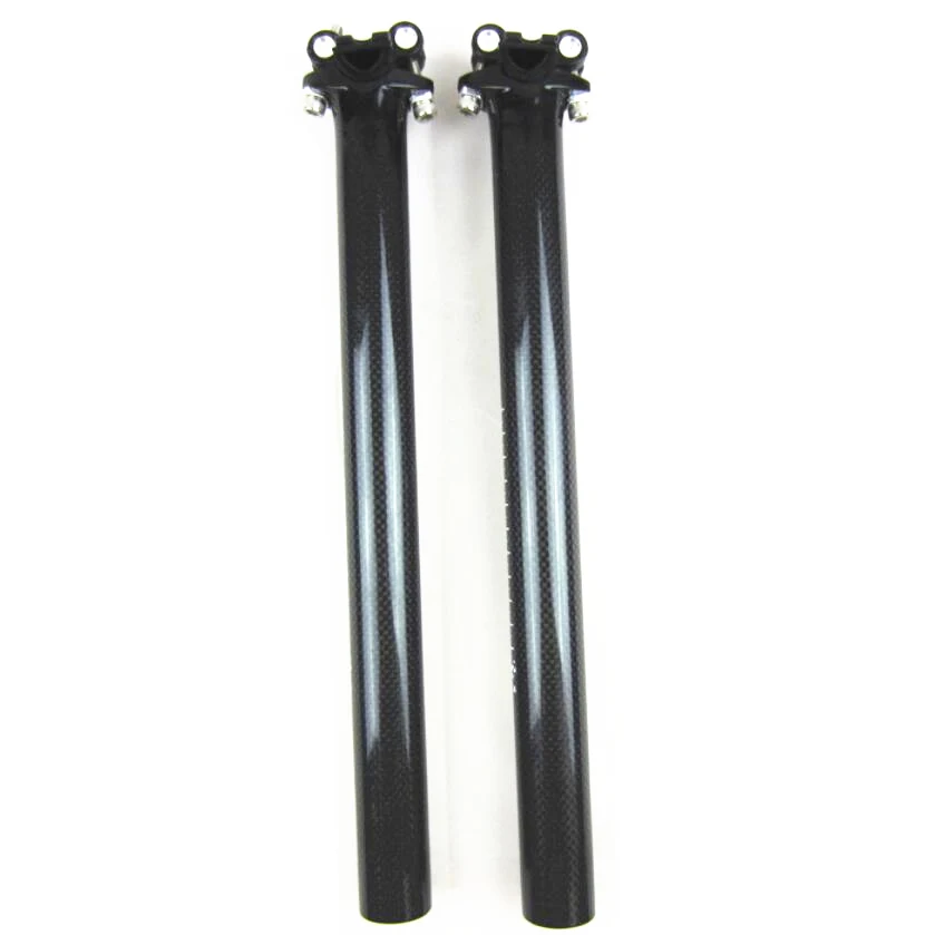 

3K finish Carbon fibre seatpost mountain road bike bicycle seatpost seat post seat tube two bolts bike parts bicycle parts