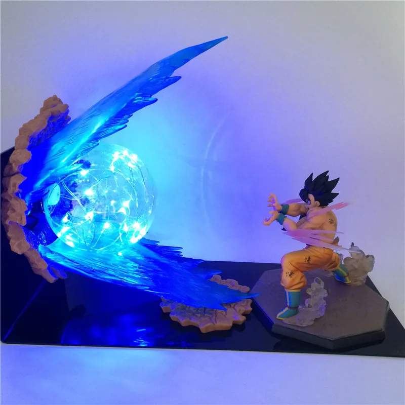 A Dragon Ball Z Super Goku Vegeta Gogeta лампа с экшн-фигурками Ultra Instinct DIY аниме модель для спальни декоративный ночной Светильник подарки - Цвет: A