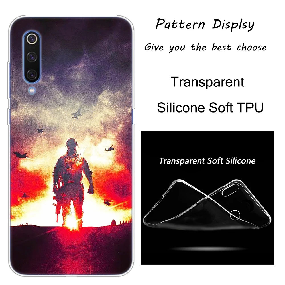 007 Лидер продаж армейские солдатские силиконовый чехол для Xiaomi Pocophone F1 9 T 9 9SE 8 A2 Lite A1 A2 Mix3 Redmi K20 7A Note 4 4X5 6 7 Pro S2 крышка - Цвет: 007