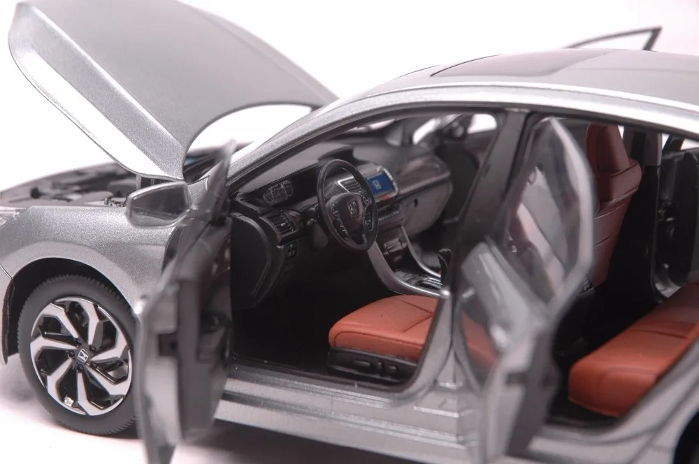 1:18 литая под давлением модель для Honda Accord 10 Серый сплав игрушечный автомобиль миниатюрная коллекция подарки MK10