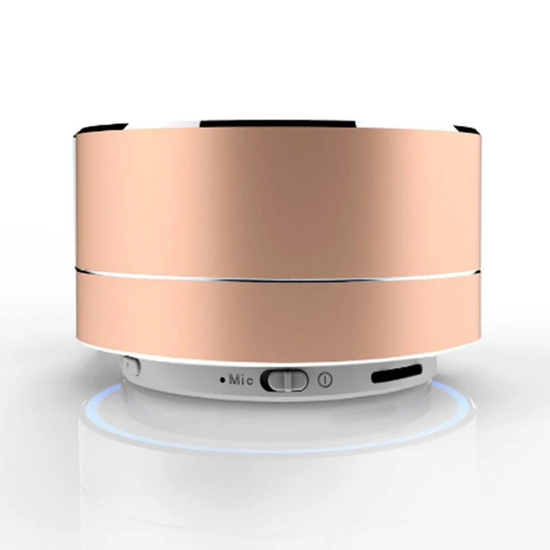 Мини размер беспроводной Bluetooth динамик металлический портативный сабвуфер
