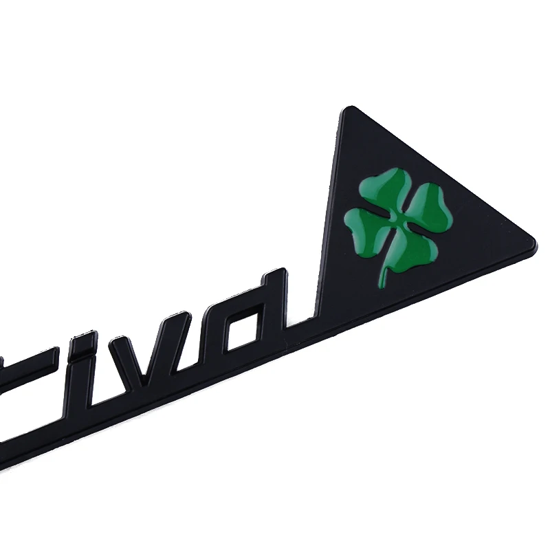 Металлическая трехмерная Спортивная Автомобильная наклейка Sportiva Quatrefoil Green Delta