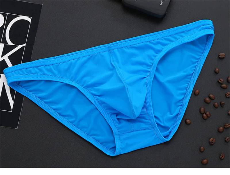 Нижнее белье мужское ультратонкое прозрачное бесшовные 5 шт./лот|ice silk briefs|mens bikini