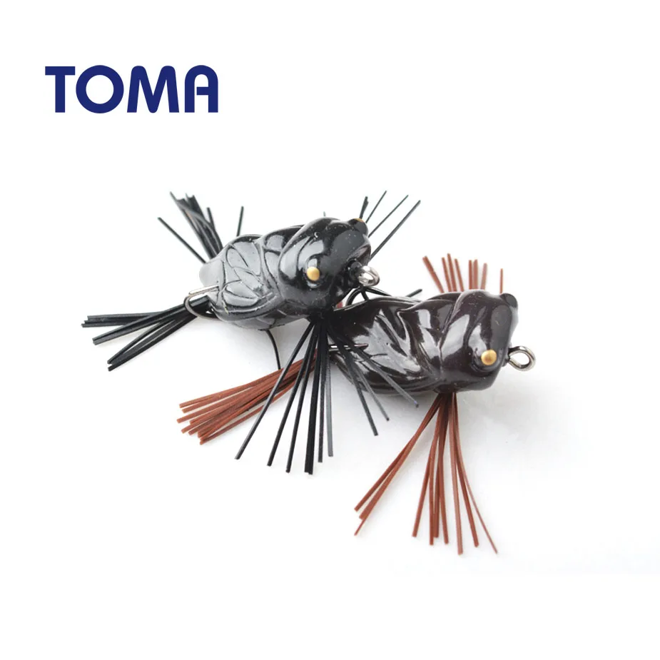 TOMA 6 шт./лот высокое качество Cicada лягушка рыболовные приманки 40 мм/5 г приманка для