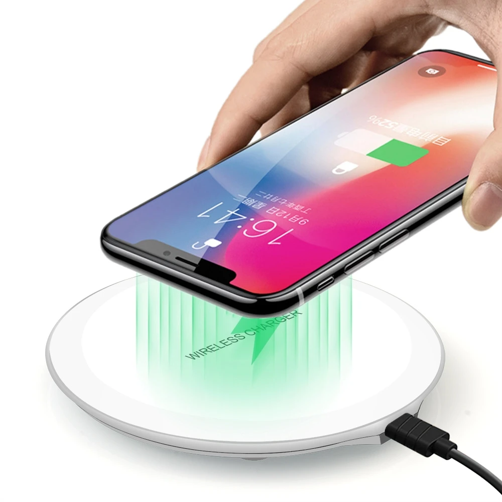 Беспроводное зарядное устройство FDGAO Qi для Samsung Galaxy S20 S10 S9 Note 10 9 8 док-станция