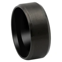 vnfuru mens rings black gun color 8mm brushed rings stainless steel rings for men engagement party