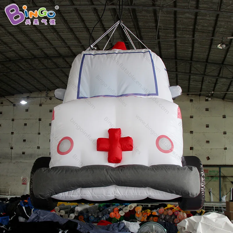 Customized 1.6 meters high inflatable ambulance digital printing airblown for hanging decoration toys | Игрушки и хобби