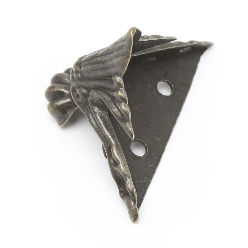 4x Античная бронзовая декоративная коробка для ювелирных изделий деревянный