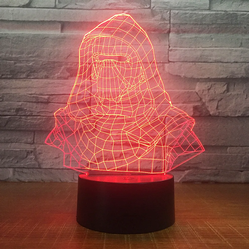 Новый домашний декор шлем Дарта Вейдера акриловый 3D ночник светодиодный