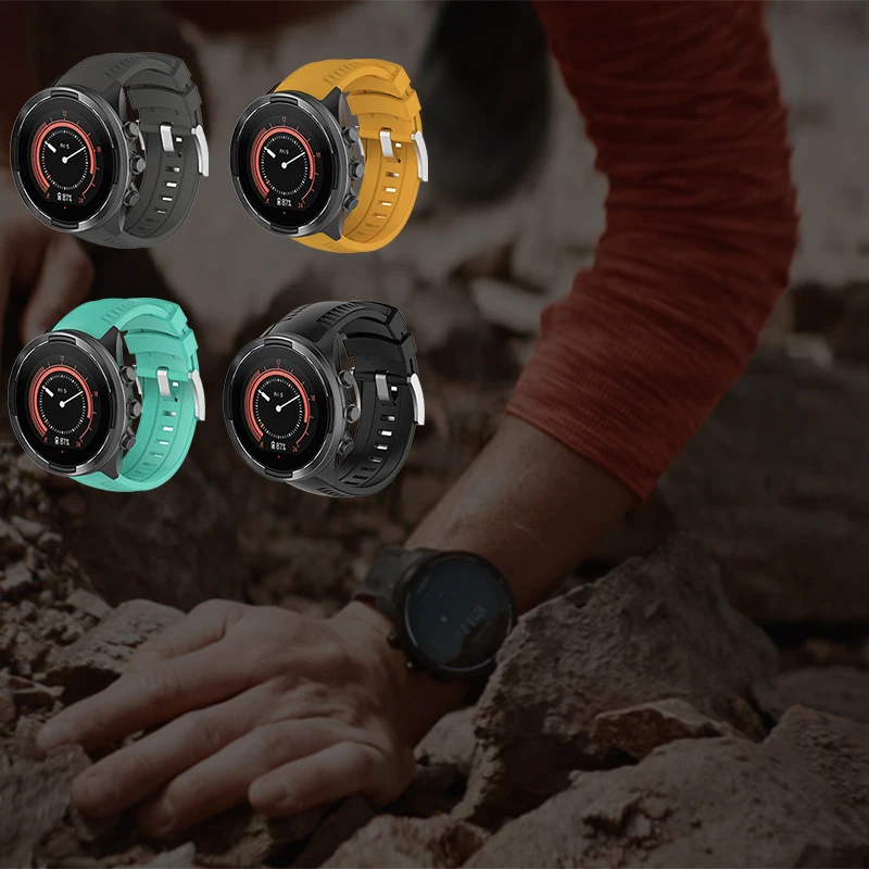 Силиконовый ремешок для Suunto 9 резиновый спортивный часов Смарт часы электронные