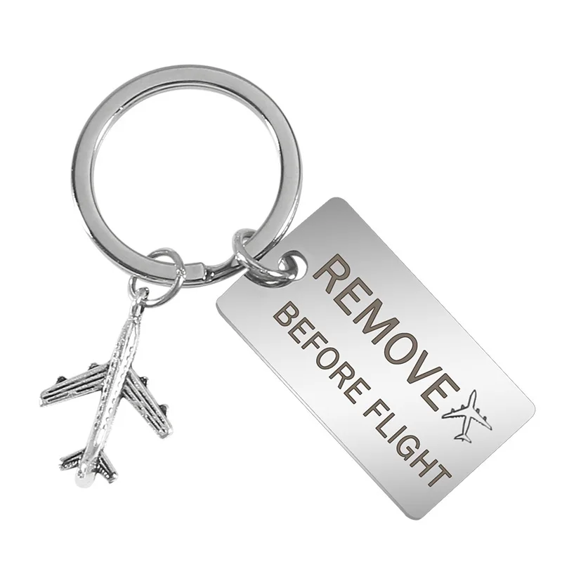 Remove before CLELO багажная бирка аксессуары для путешествий Выгравированные Rmove перед полетом багажные бирки для летного экипаж, пилот любитель авиации - Цвет: Remove before