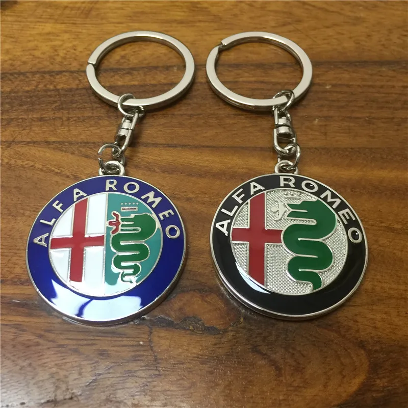 Металл ALFA ROMEO брелок с логотипом автомобиля Брелок Сеть BABY520|ring ring|ring key ringring alfa romeo