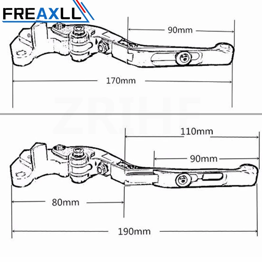 

Motorcycle CNC Adjustable Brake Clutch Levers For Yamaha FZ6 2004-2010 Brake Lever Clutch Handle