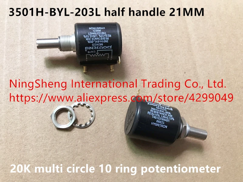 Оригинальный новый 100% 3501H-BYL-203L 20K многокольцевой 10-кольцевой потенциометр с