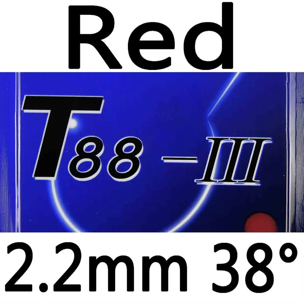 Red 2.2mm H38 Sanwei T88-III T88-3 T88 3 Пипса-в настольный теннис пинг понг резиновый с губкой - Цвет: Red 2.2mm H38