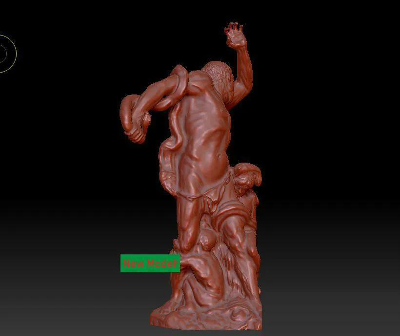 3D модель в формате stl твердая вращения скульптуры для станка с ЧПУ снижение