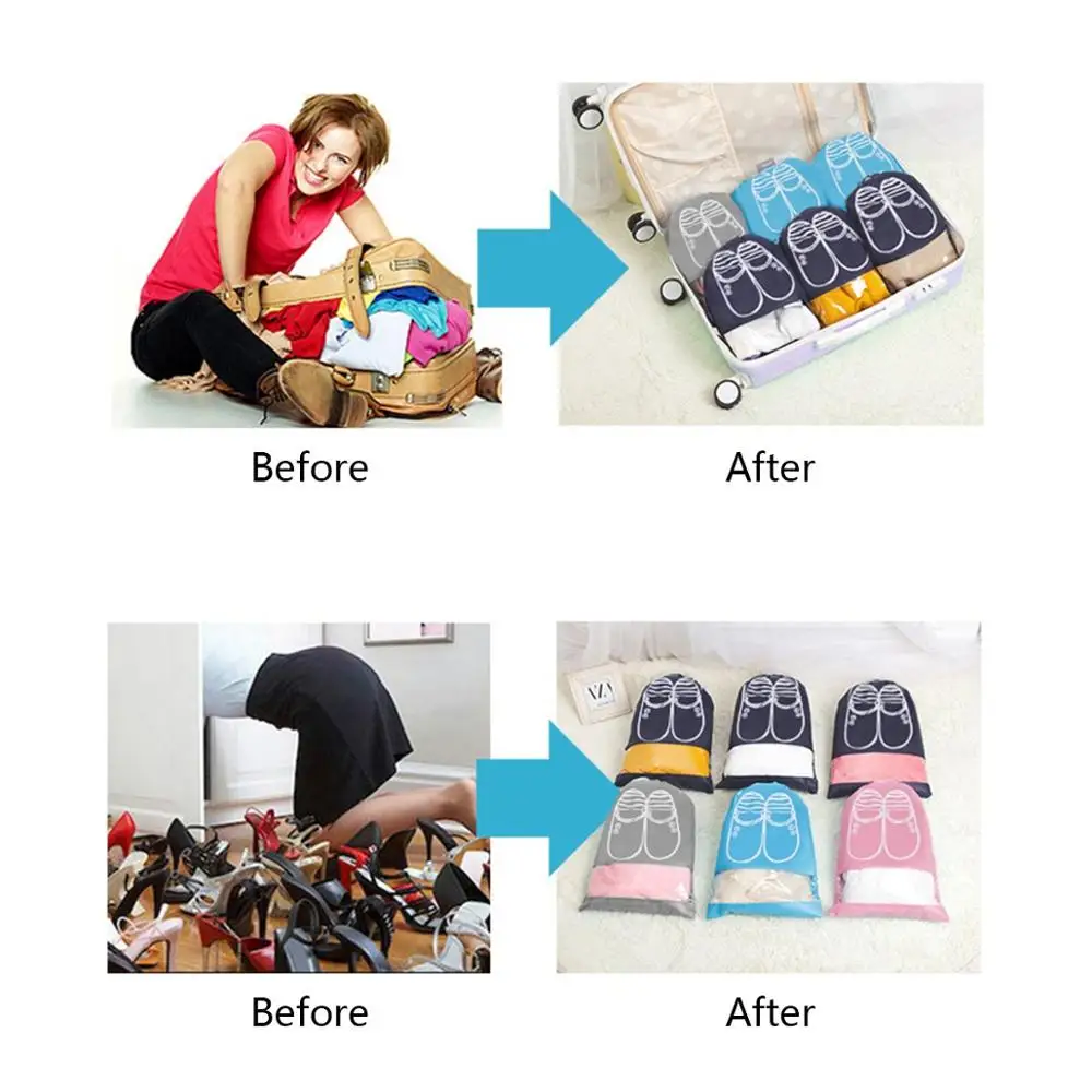 Водонепроницаемая дорожная сумка для обуви портативный органайзер хранения