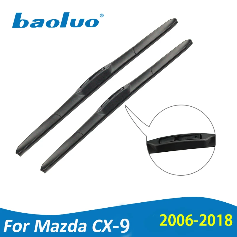 Baoluoбыл стеклоочистителей для Mazda CX 9 26 ''+ 16'' 2006 2007 2008 2009 2010 2011 2012 2013 2014 2015 2016 2017