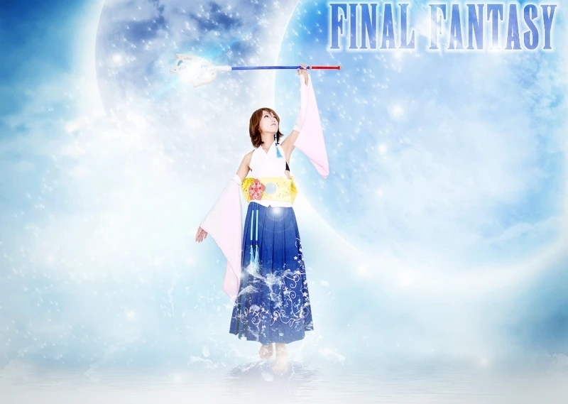 Костюм для косплея аниме финальная фантазия X Yuna костюмы на Хэллоуин 11 |