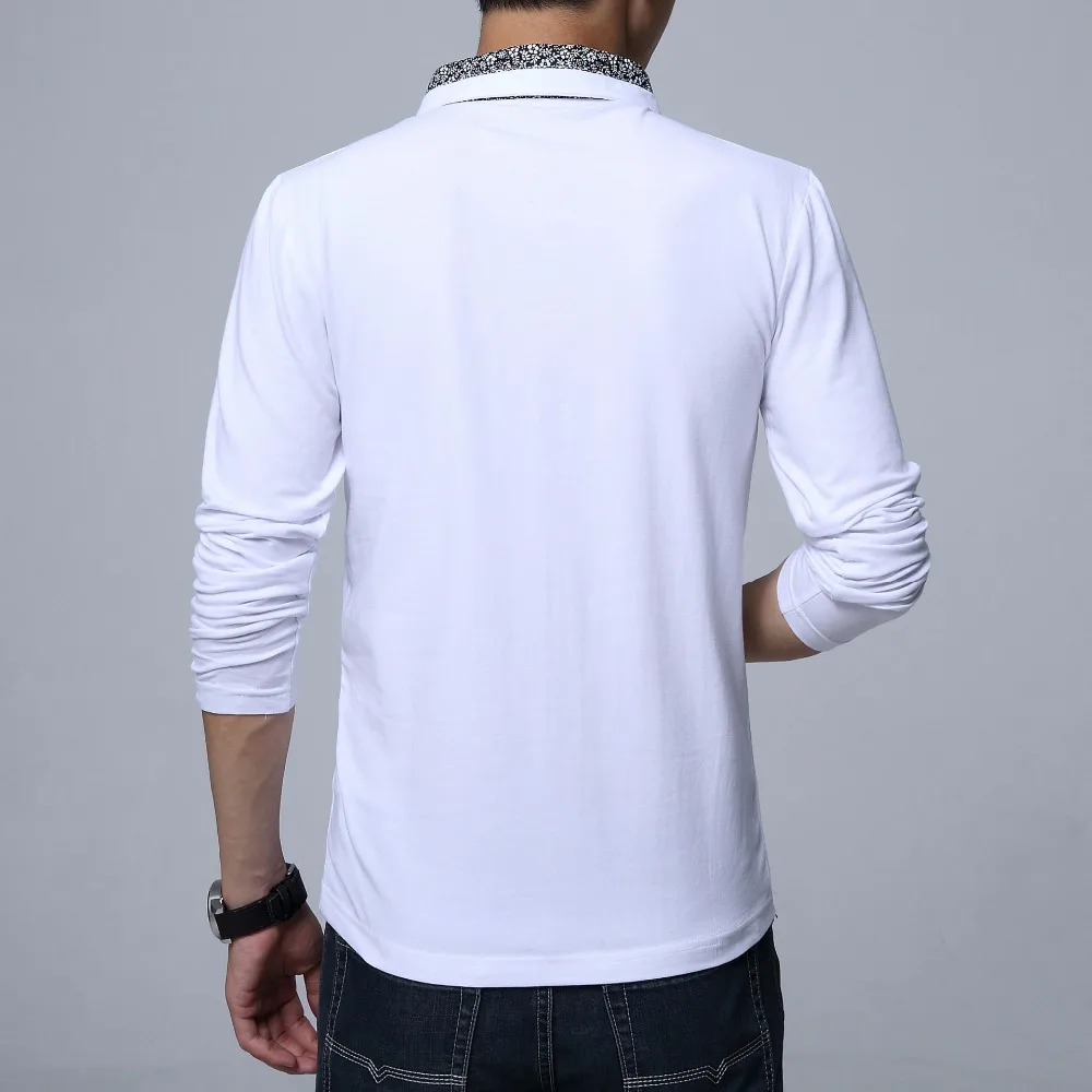 Бренд Mwxsd повседневная мужская рубашка поло модная однотонная приталенная