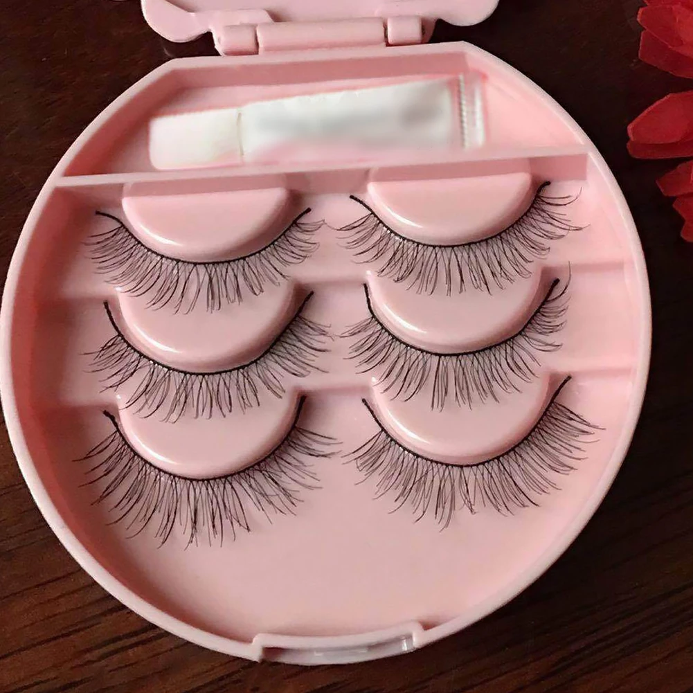 Милый трехуровневый контейнер для хранения ресниц акриловый дорожный