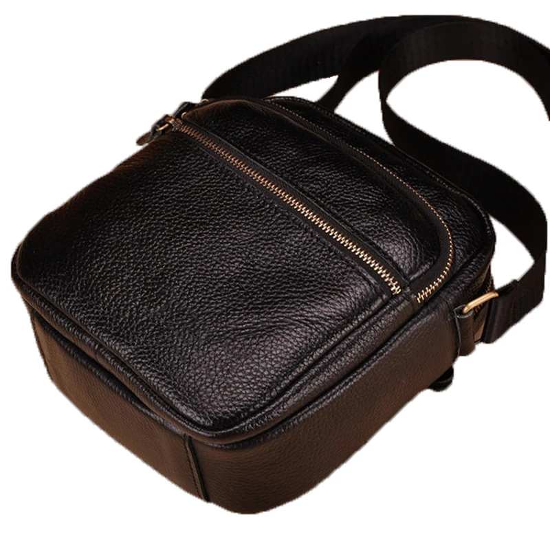 Модные мужские сумки из натуральной кожи Брендовые для отдыха мужская сумка