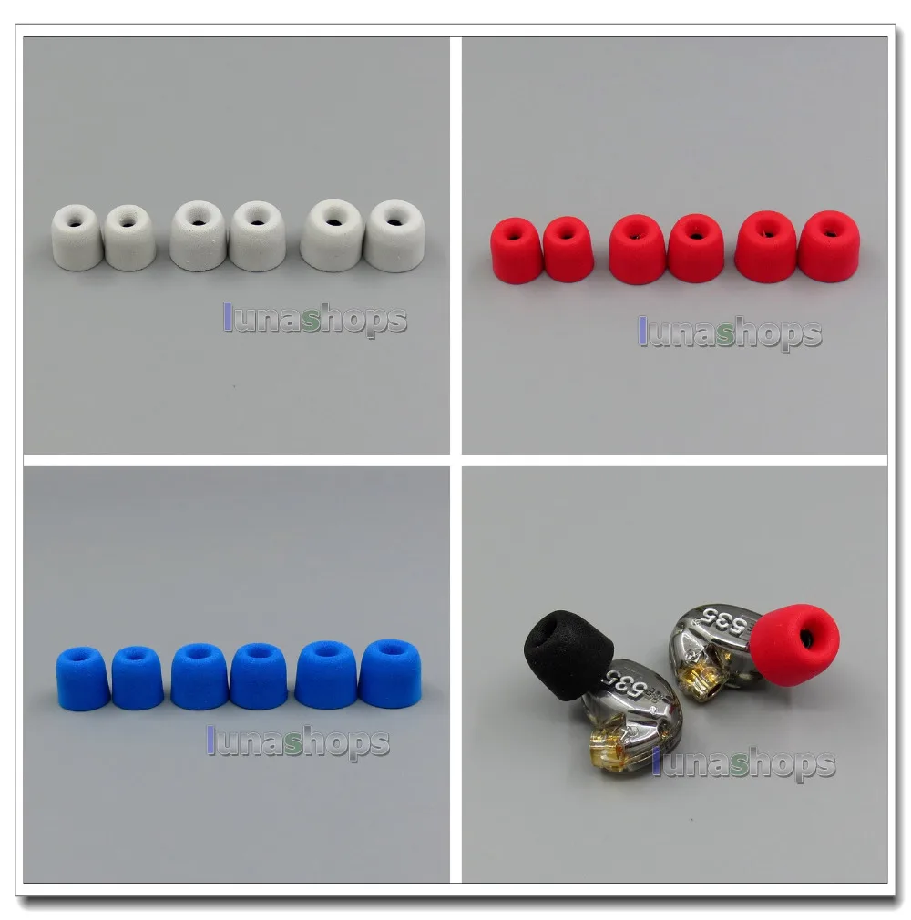 Наконечники из пены для наушников с пластиковой трубкой Etymotic ER4 Er4p mc5 hf5 Hf3 mc3 er6 hf2 mk5