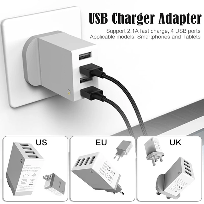 Быстрая зарядка 4 0 USB зарядное устройство Универсальный порта быстрой зарядки ЕС