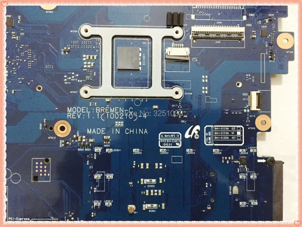 Для SAMSUNG P530 R540 R580 Материнская плата ноутбука BA92-06785B BA41-01218A BA41-01219A BA41-01220A BA92-06785A DDR3 Модель: BREMEN-C