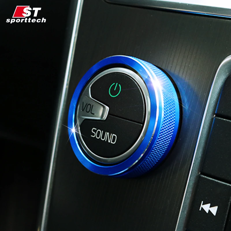 Стайлинга автомобилей Кондиционер Кнопка Обложка кольцо для Volvo S60 V60 XC60 s60l S80 V40 Air