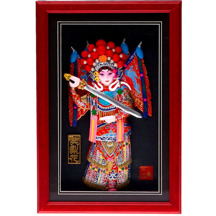 

Decoration Arts crafts girl gifts get married The Peking Opera picture frame Home Furnishing hotel background wall decoration ha