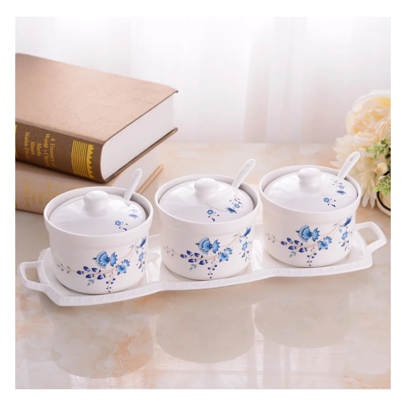 1 шт. керамический горшок для приправ кухонный маленький инструмент приправа