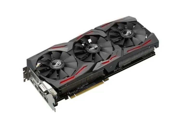 ASUS GTX1080TI 11G GAMING Raptor разогнанная версия GTX1080TI игровая графика 3 вентилятора используется 90% Новинка