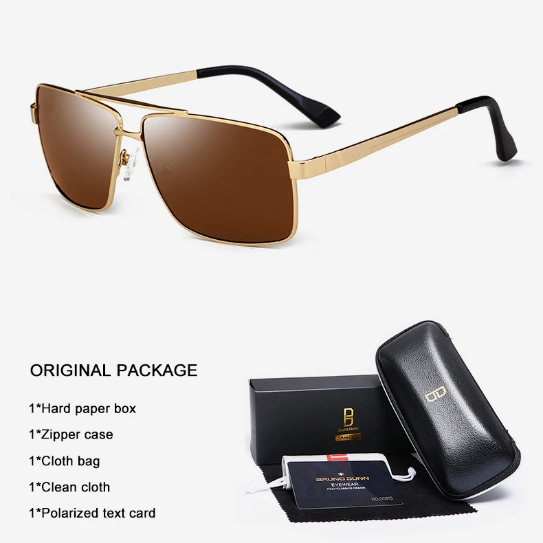 Bruno Данн Sunglases Для Мужчин Поляризованные Mercedes дизайн бренда бокалы н защитные очки Oculos de sol masculino солнца для женщин - Цвет линз: as picture