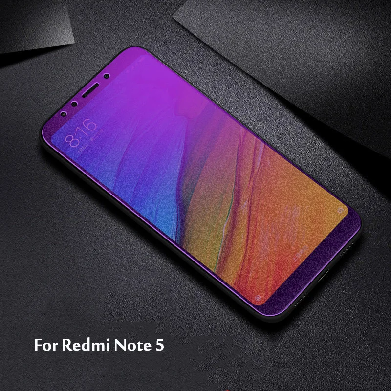 MicroData анти синий луч закаленный стеклянный матовый Фильм для Xiaomi Redmi Note 5 Pro 5A