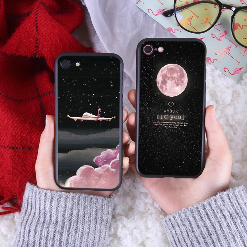 Чехол для телефона Sky Space Planet iphone7 8 Plus роскошный мягкий силиконовый чехол iPhone8 6 6s X