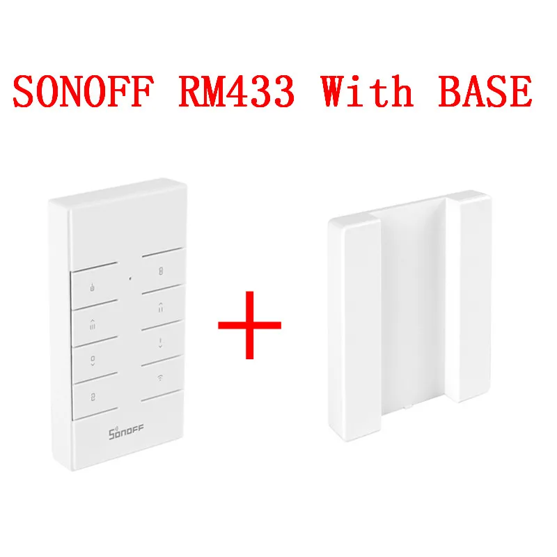 RM433 With BASE Высокое качество SONOFF RM433 база SONOFF RM433 пульт дистанционного управления кронштейн легко установить легко для пары гладкий и современный - Цвет: RM433 With BASE