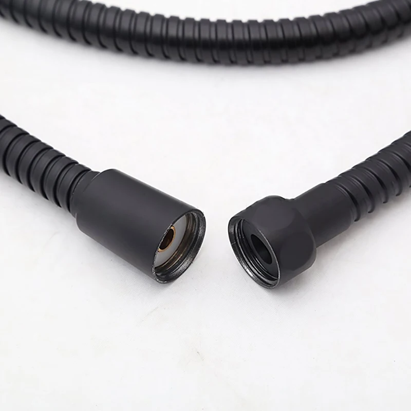 Черный душевой шланг 150 см из нержавеющей стали душевая трубка гибкий золотой для