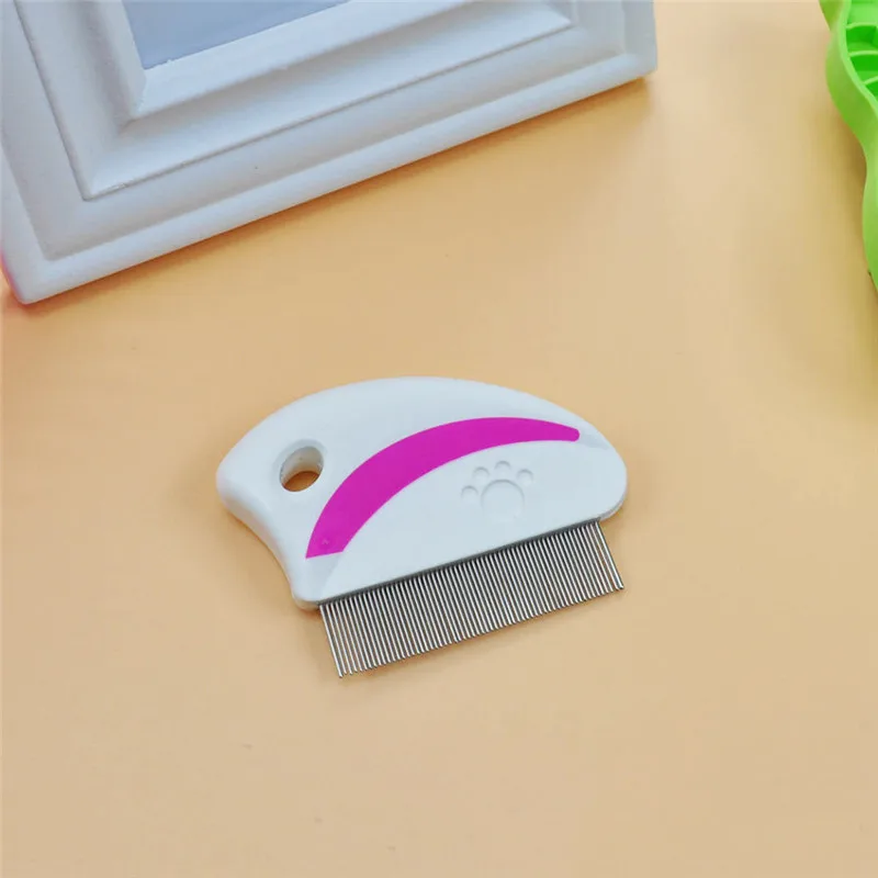 Мини щетка для чистки собак из нержавеющей стали с зубчатой щеткой домашних